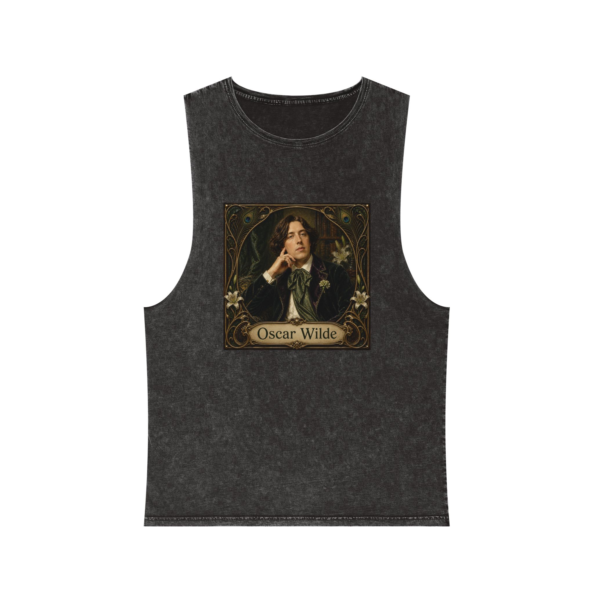 Oscar Wilde Unisex Stonewash Tank Top