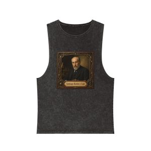Santiago Ramon Y Cajal Unisex Stonewash Tank Top