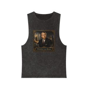 Wernher von Braun Unisex Stonewash Tank Top