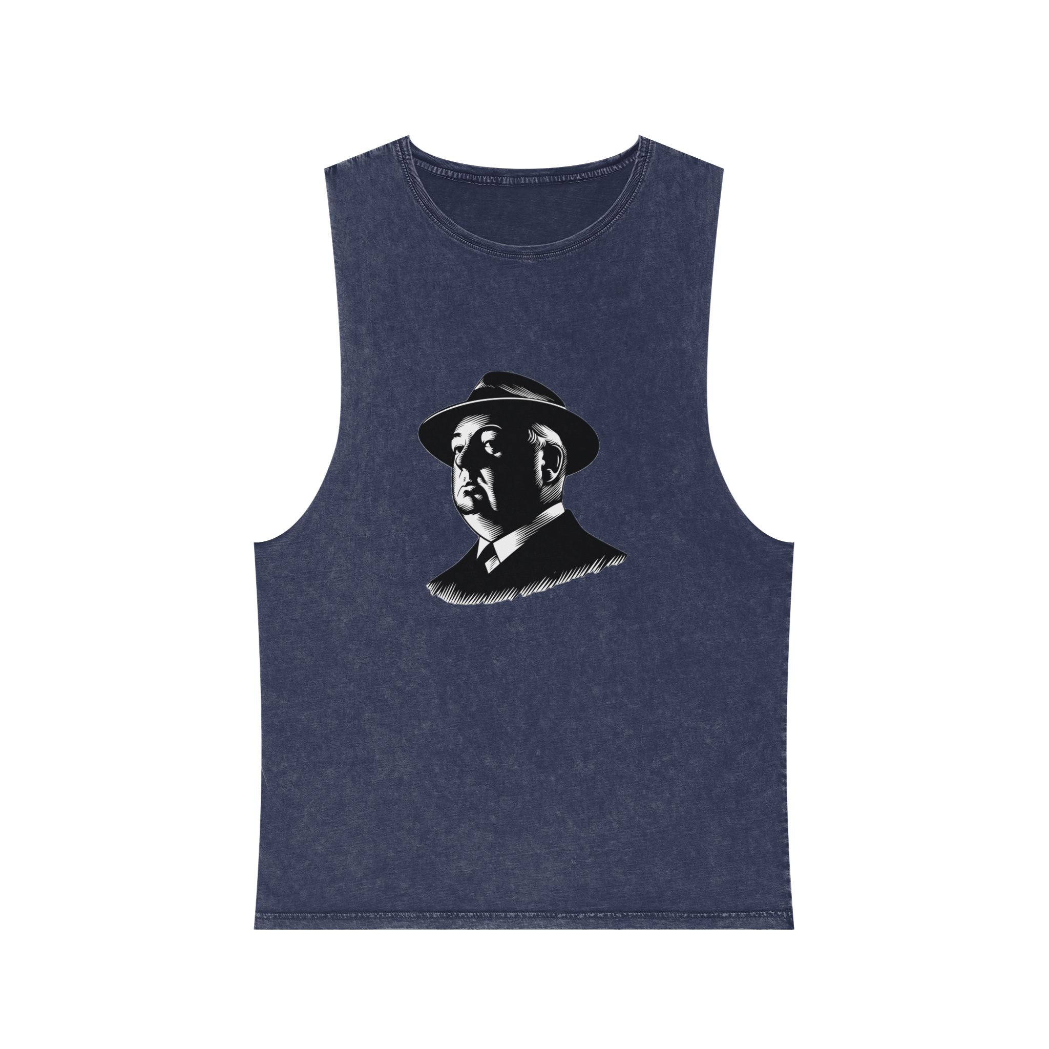 Fondo de “alfred Hitchcock Unisex Stonewash Tank Top - Image 13