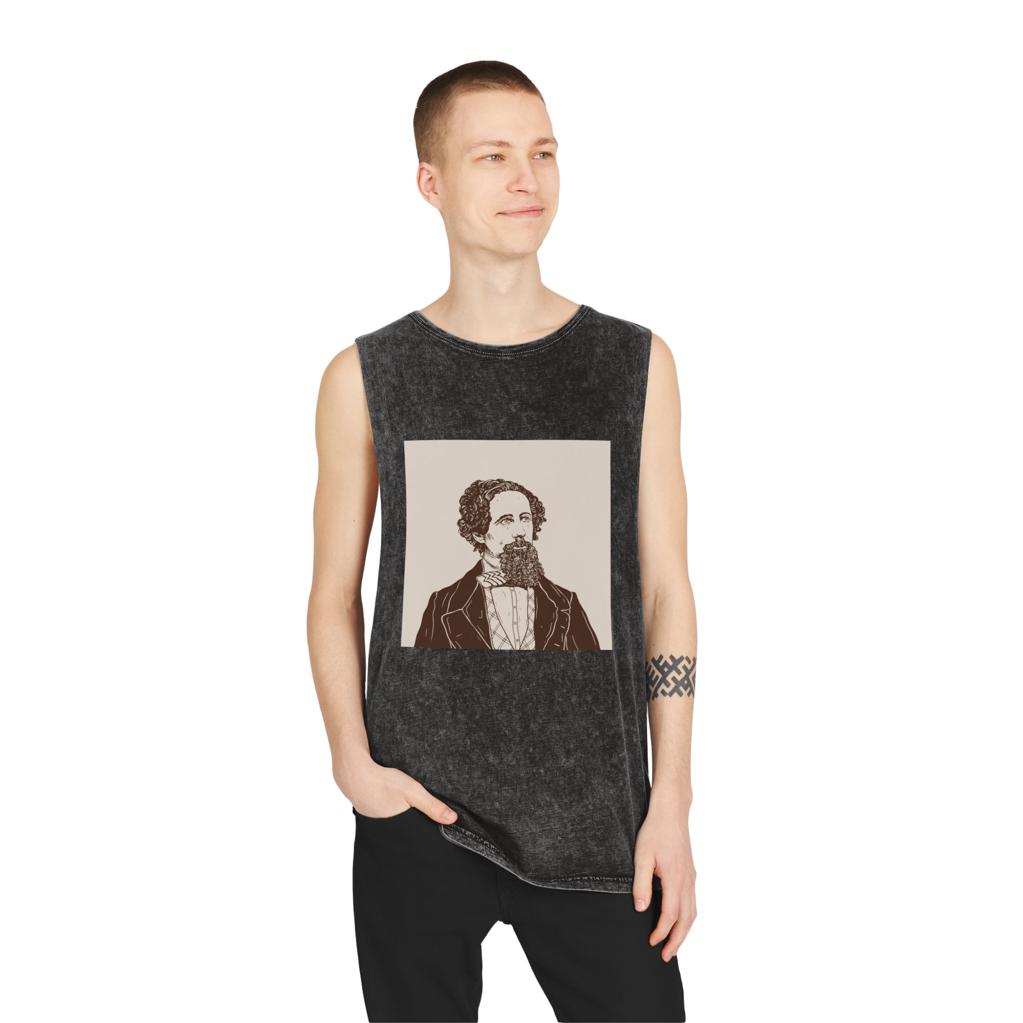 Historical Design 478908 Unisex Stonewash Tank Top - Image 3