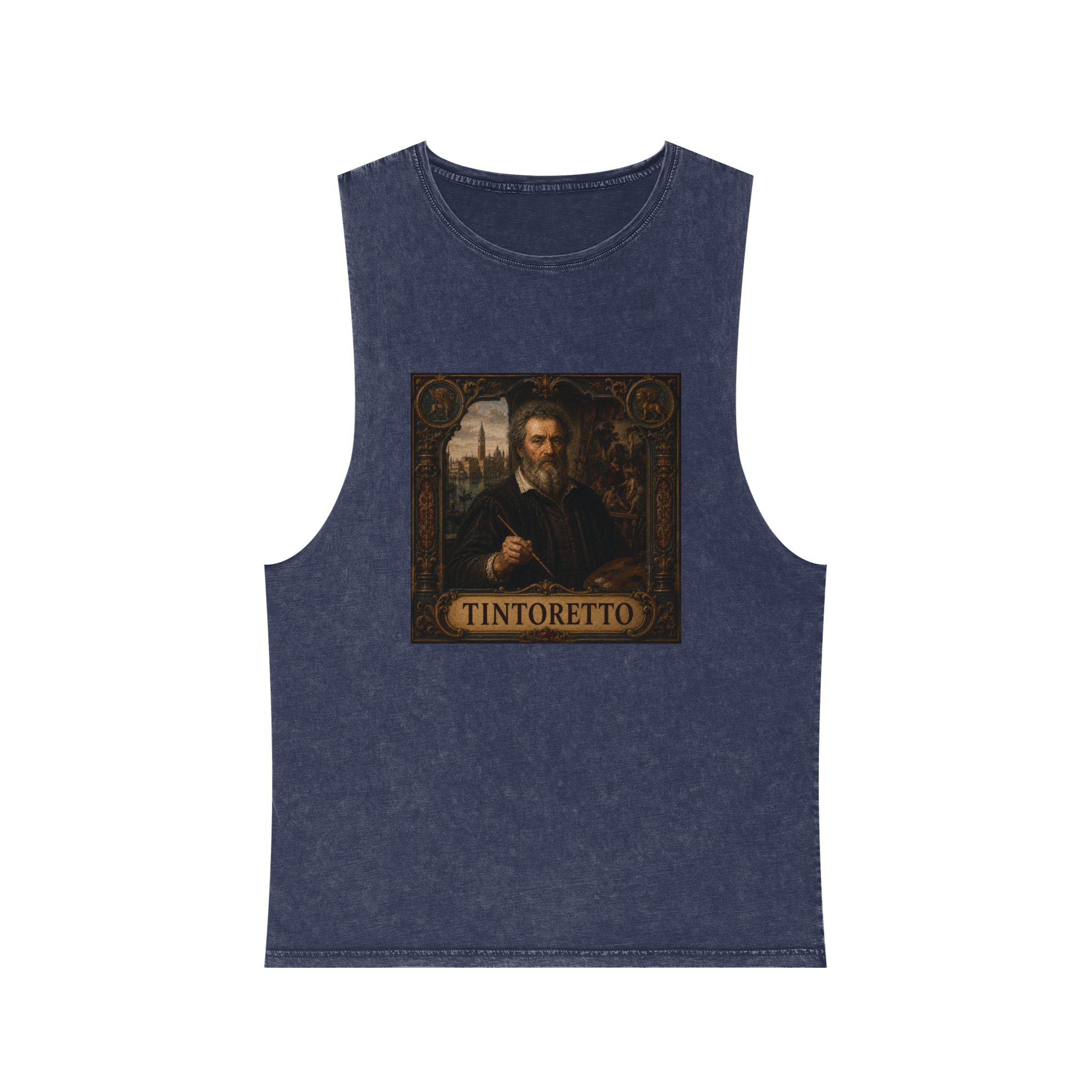 Tintoretto Unisex Stonewash Tank Top - Image 13