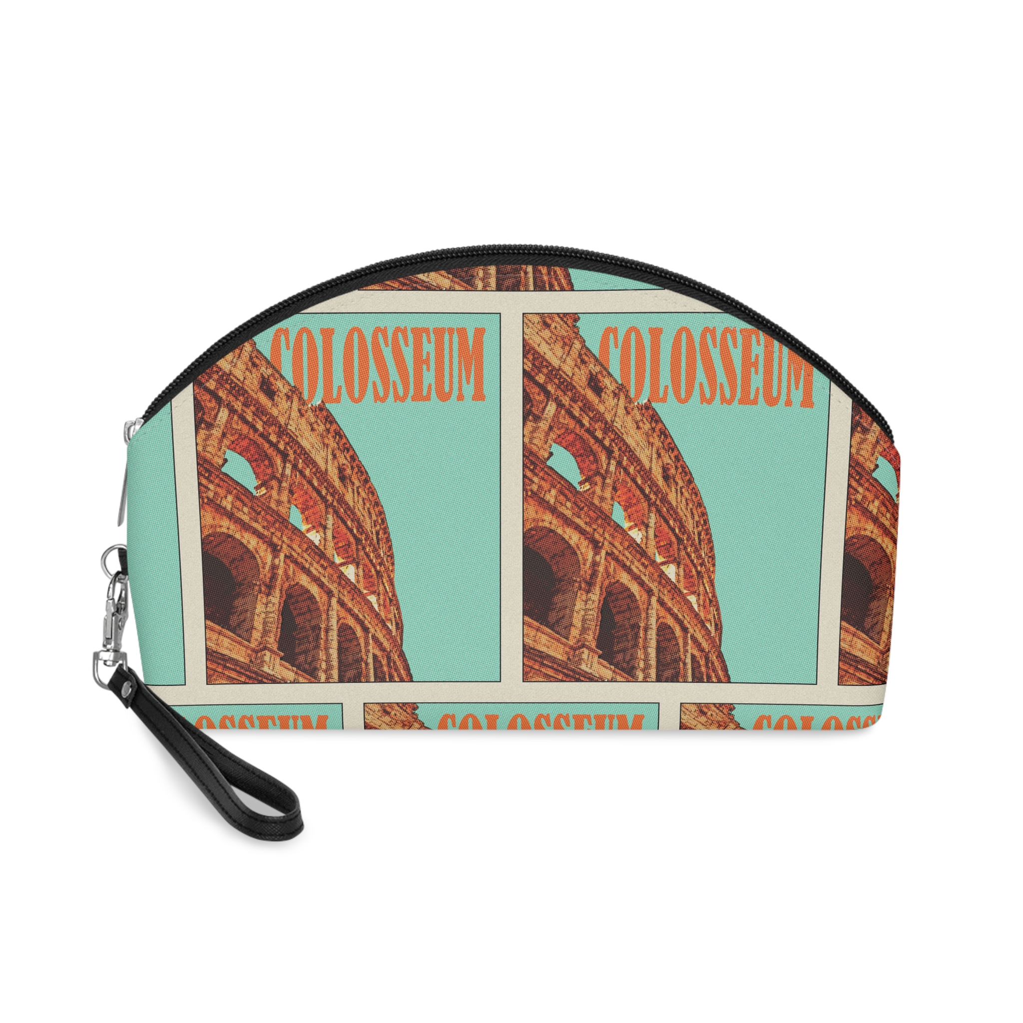 Colosseum Retro Travel Poster (2) Makeup Bag