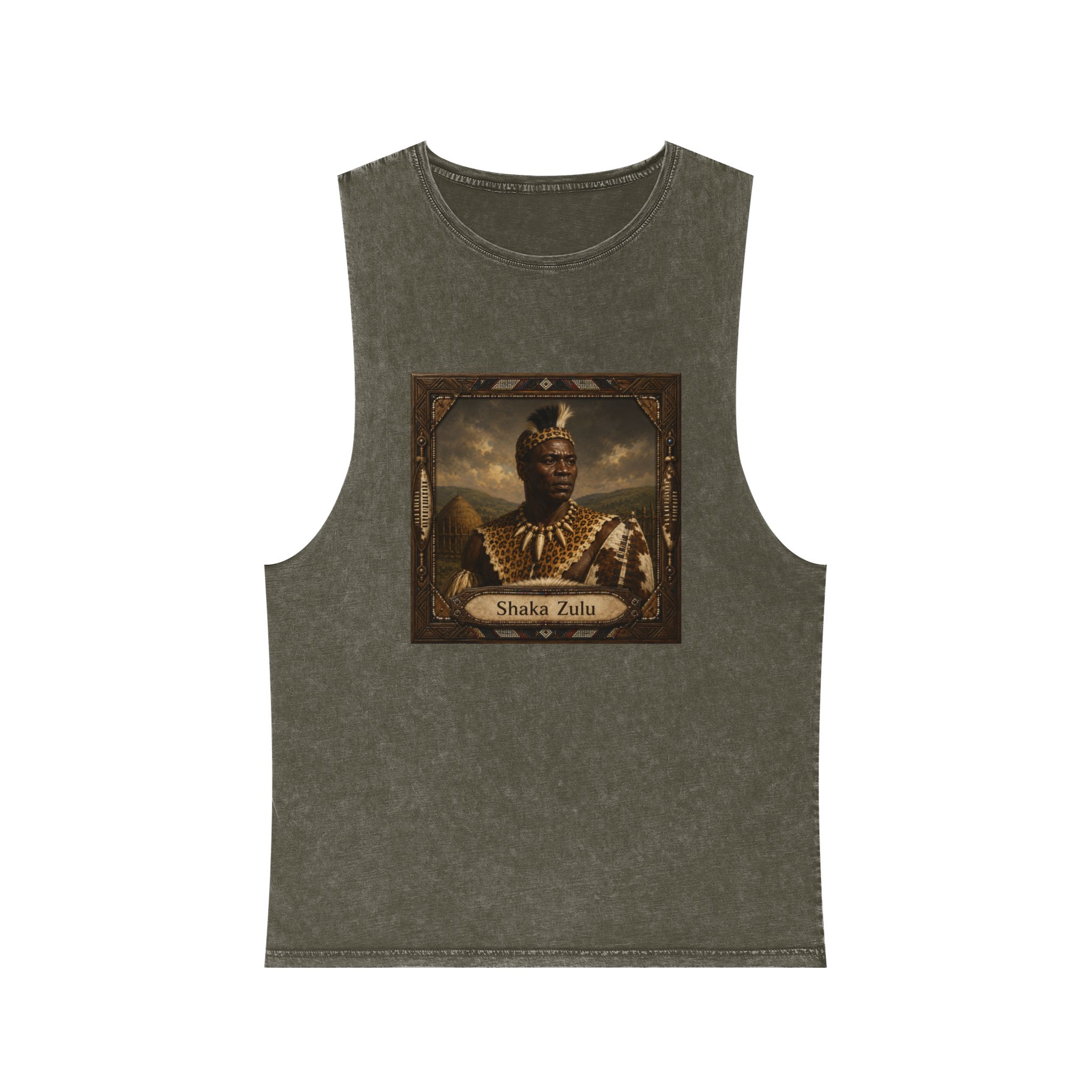 Shaka Zulu Unisex Stonewash Tank Top - Image 5