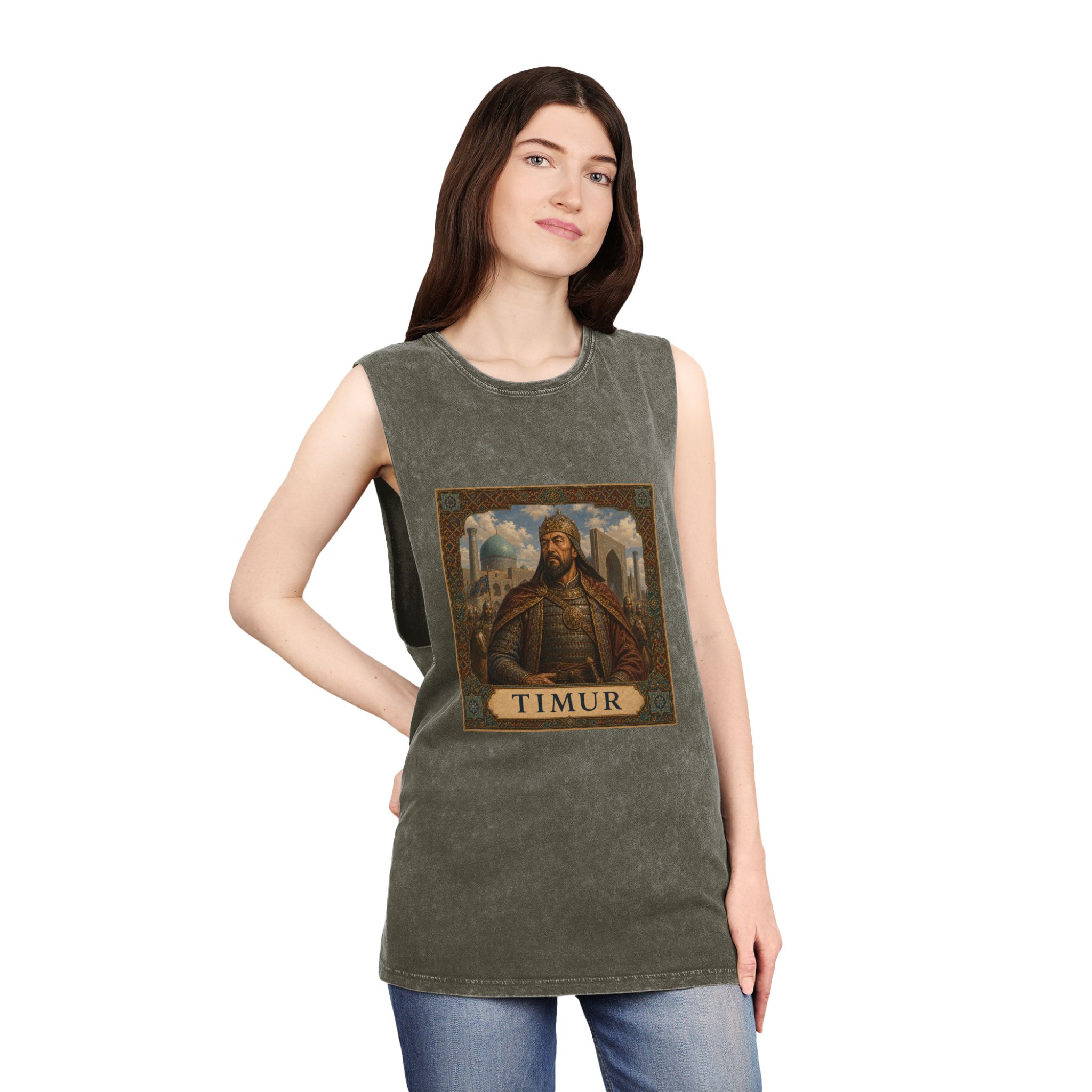 Timur Unisex Stonewash Tank Top - Image 8