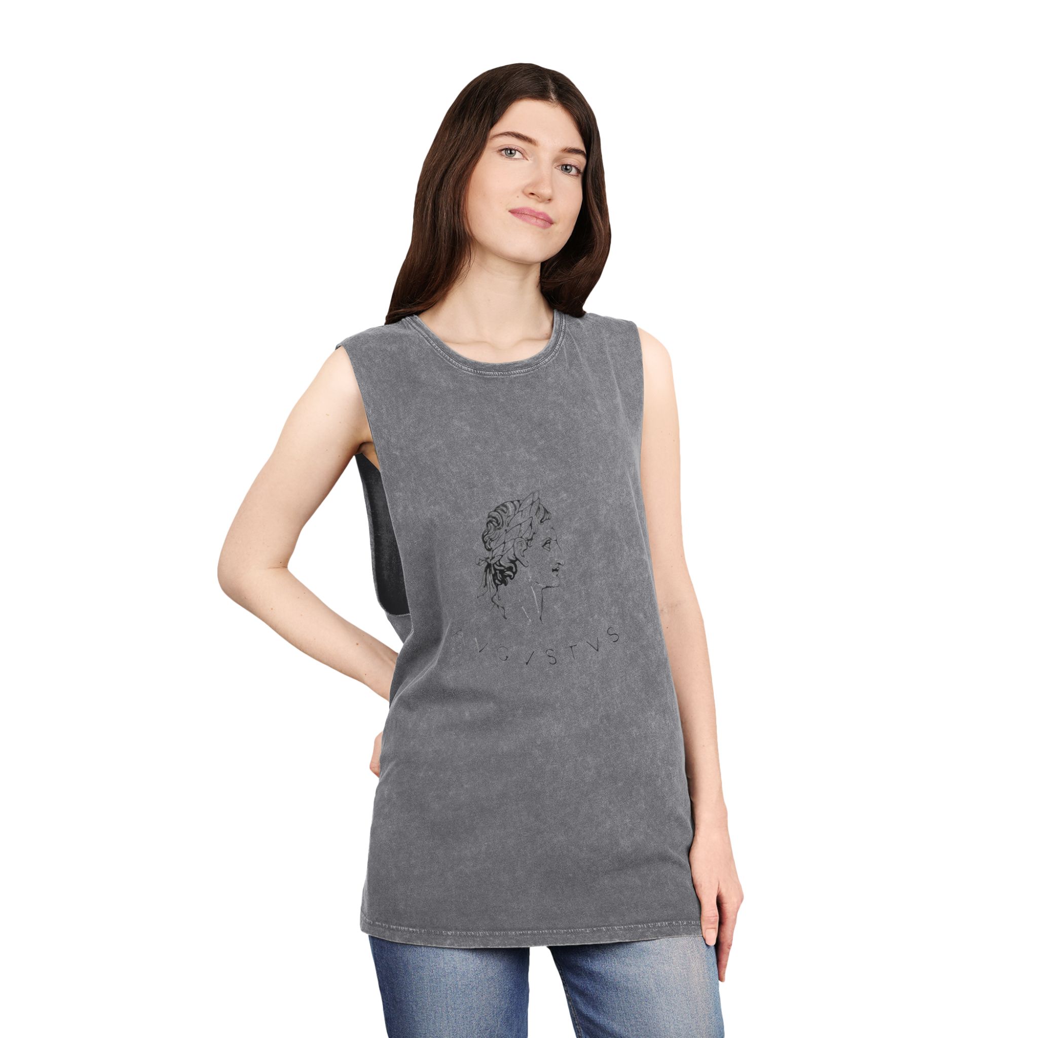 Augustus Unisex Stonewash Tank Top - Image 12