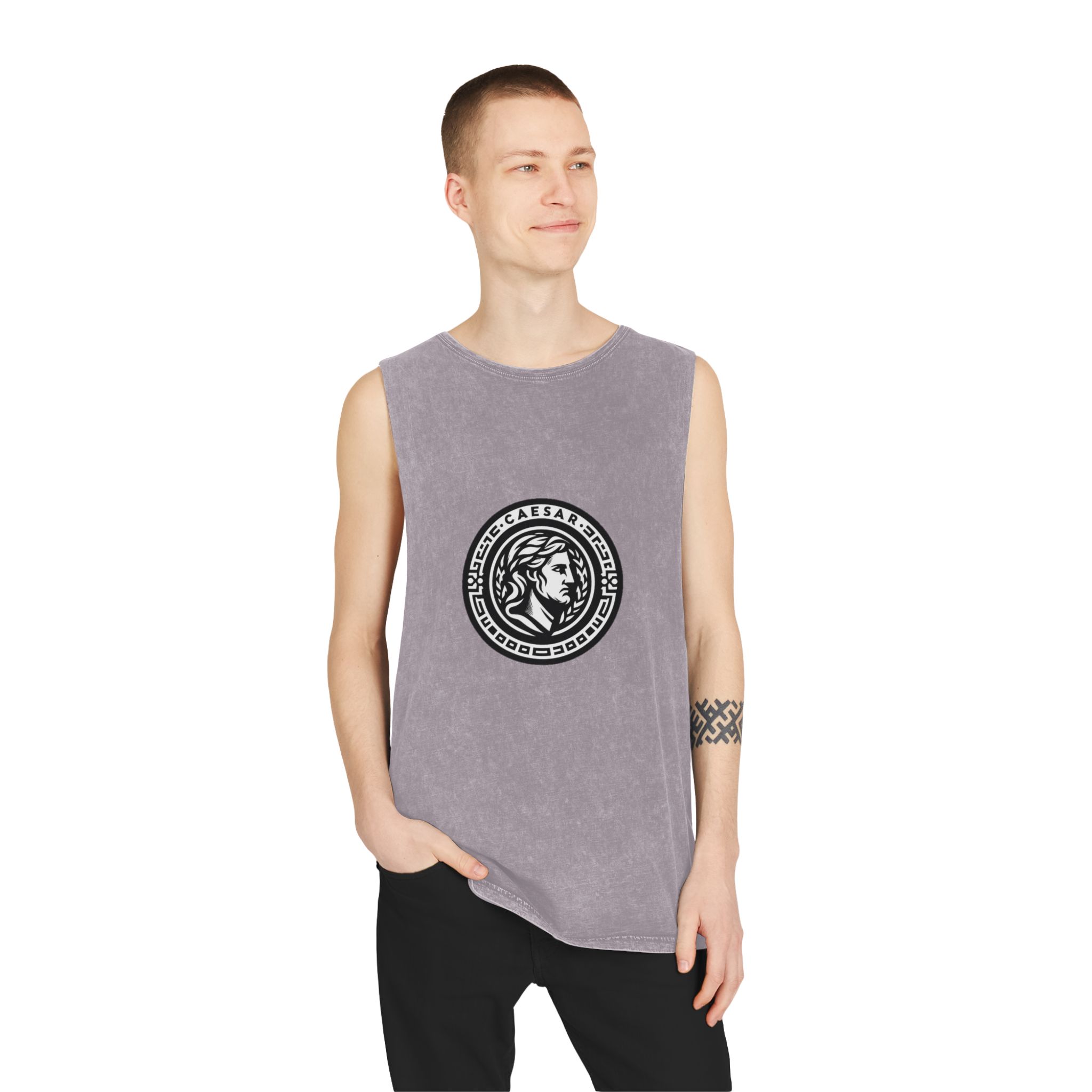 Historical Design AC6B5D Unisex Stonewash Tank Top - Image 19