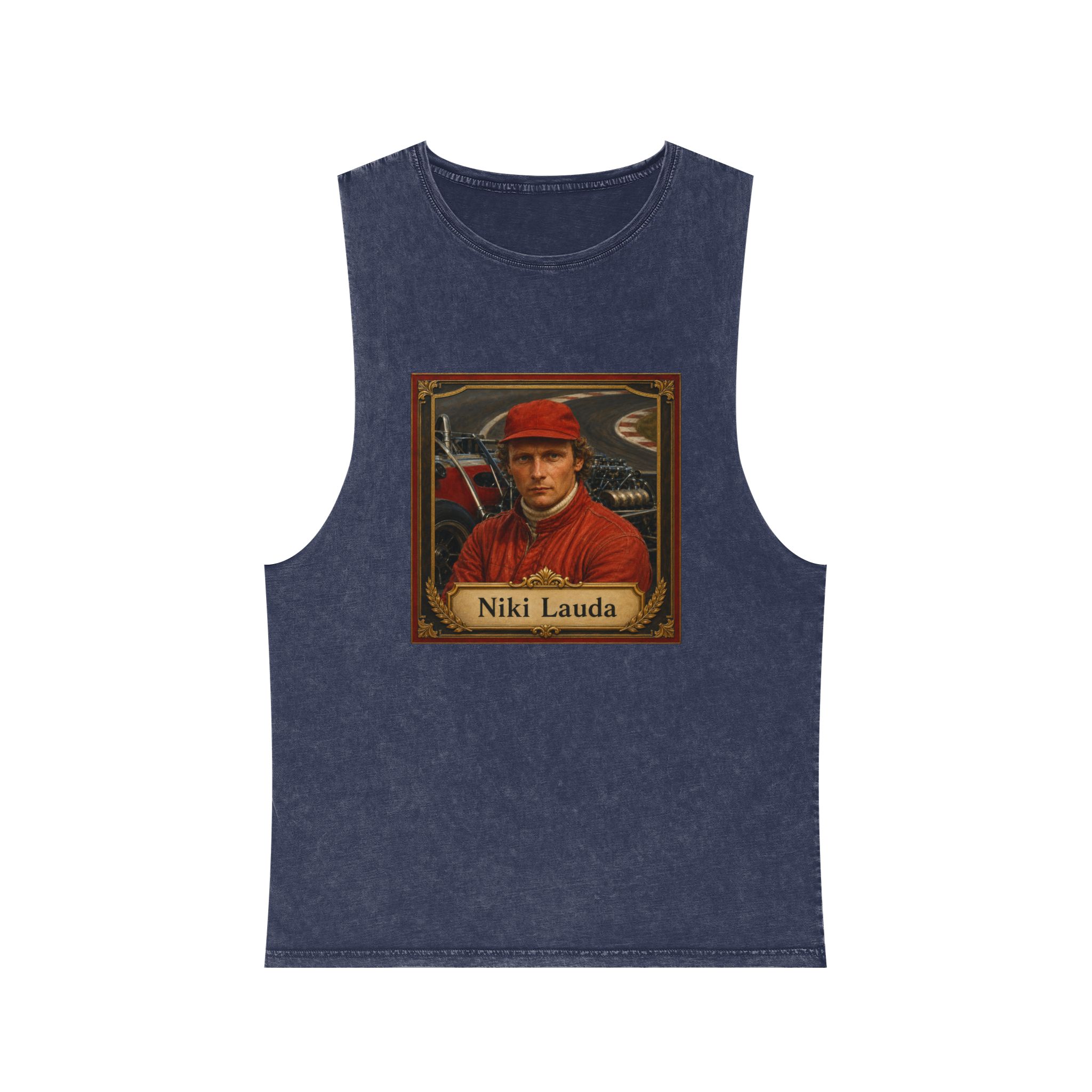 Niki Lauda Unisex Stonewash Tank Top - Image 13