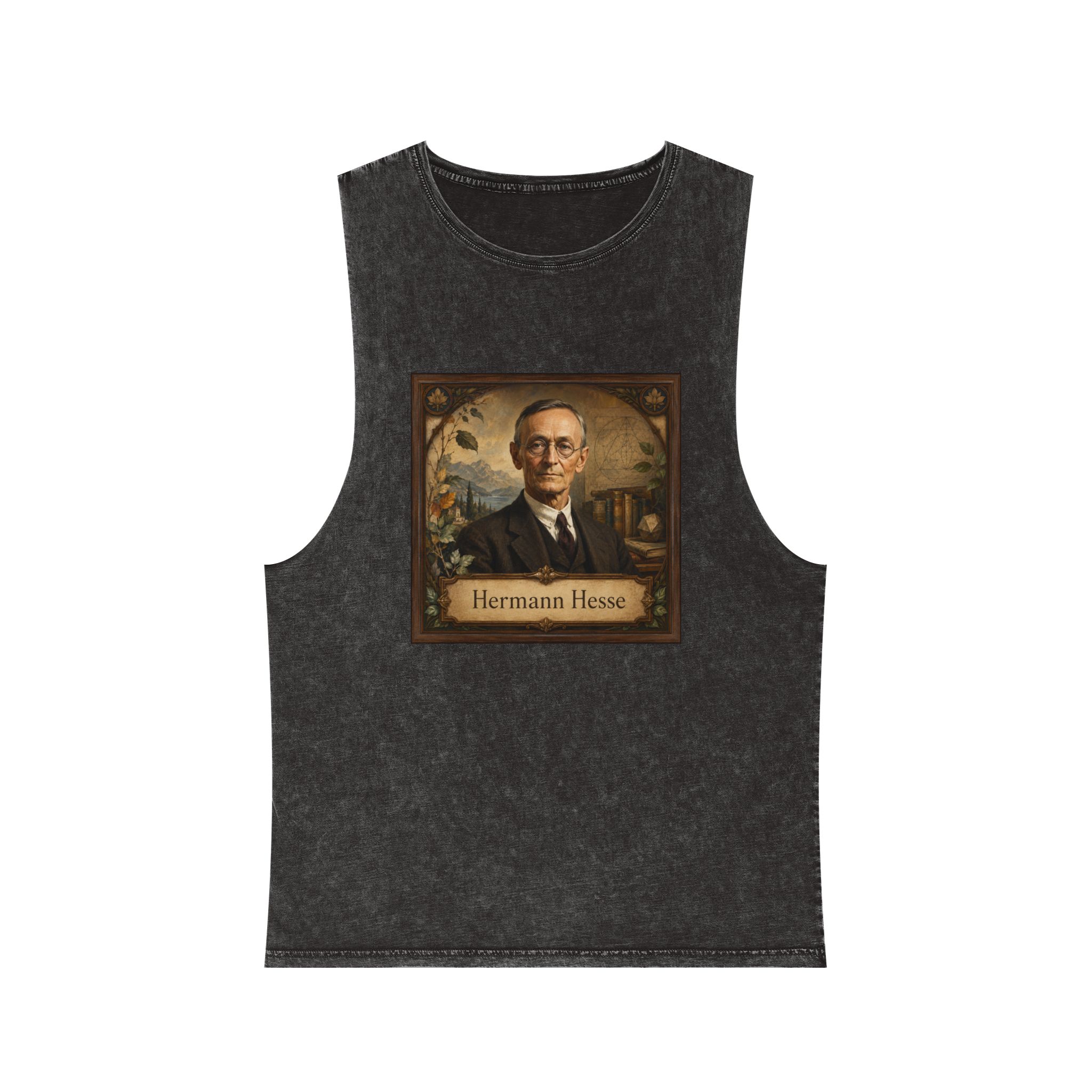 Hermann Hesse Unisex Stonewash Tank Top