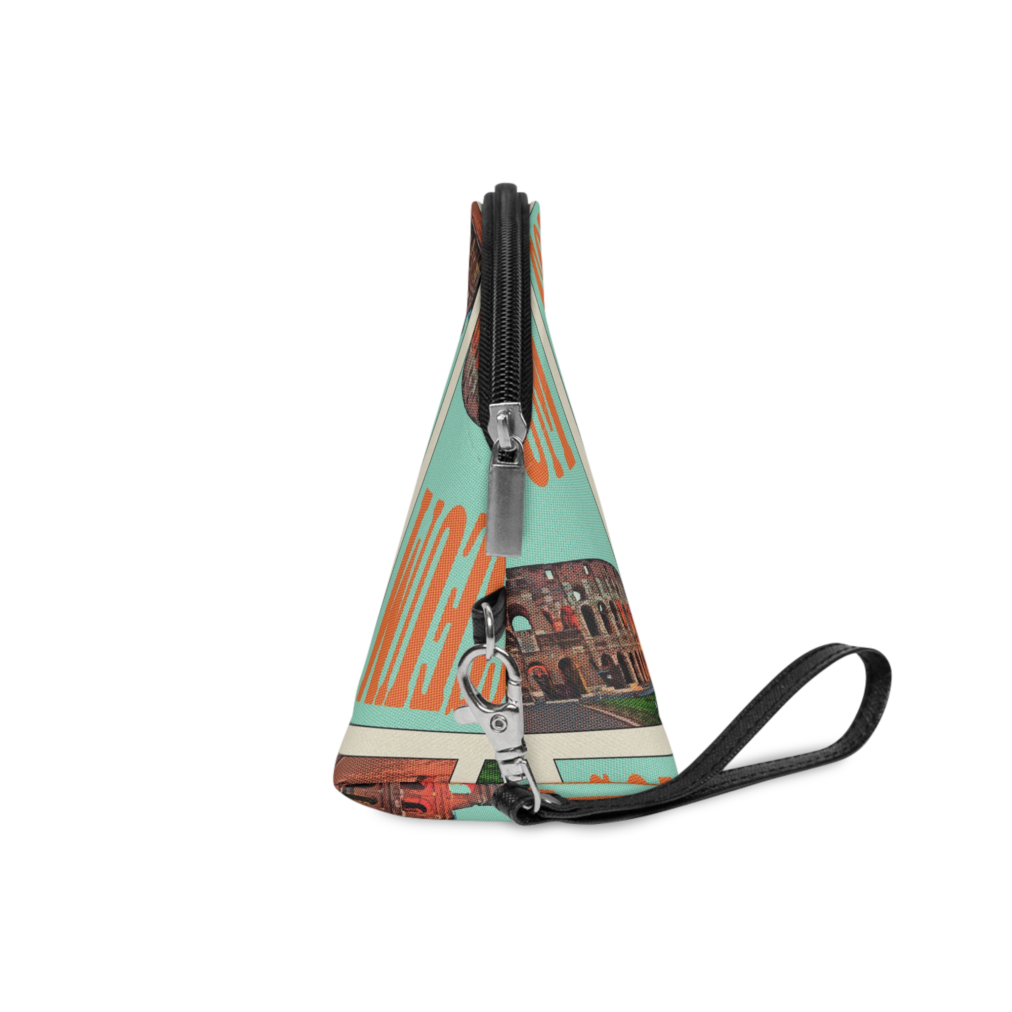 Colosseum Retro Travel Poster (1) Makeup Bag - Image 3