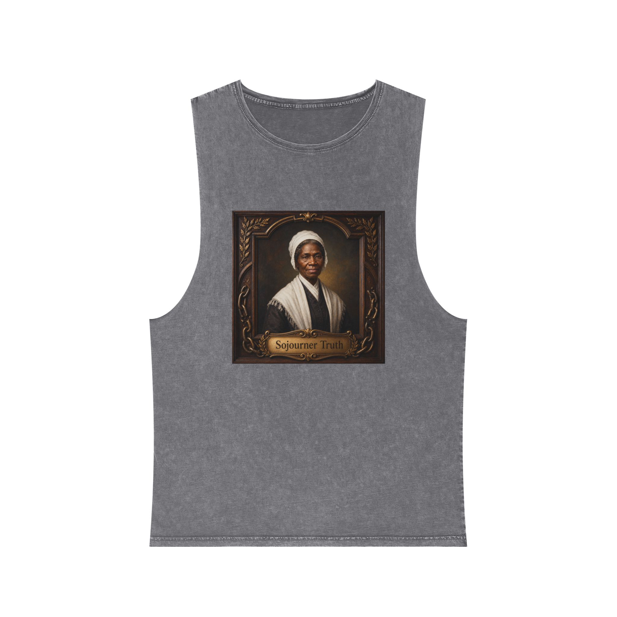 Sojourner Truth Unisex Stonewash Tank Top - Image 9