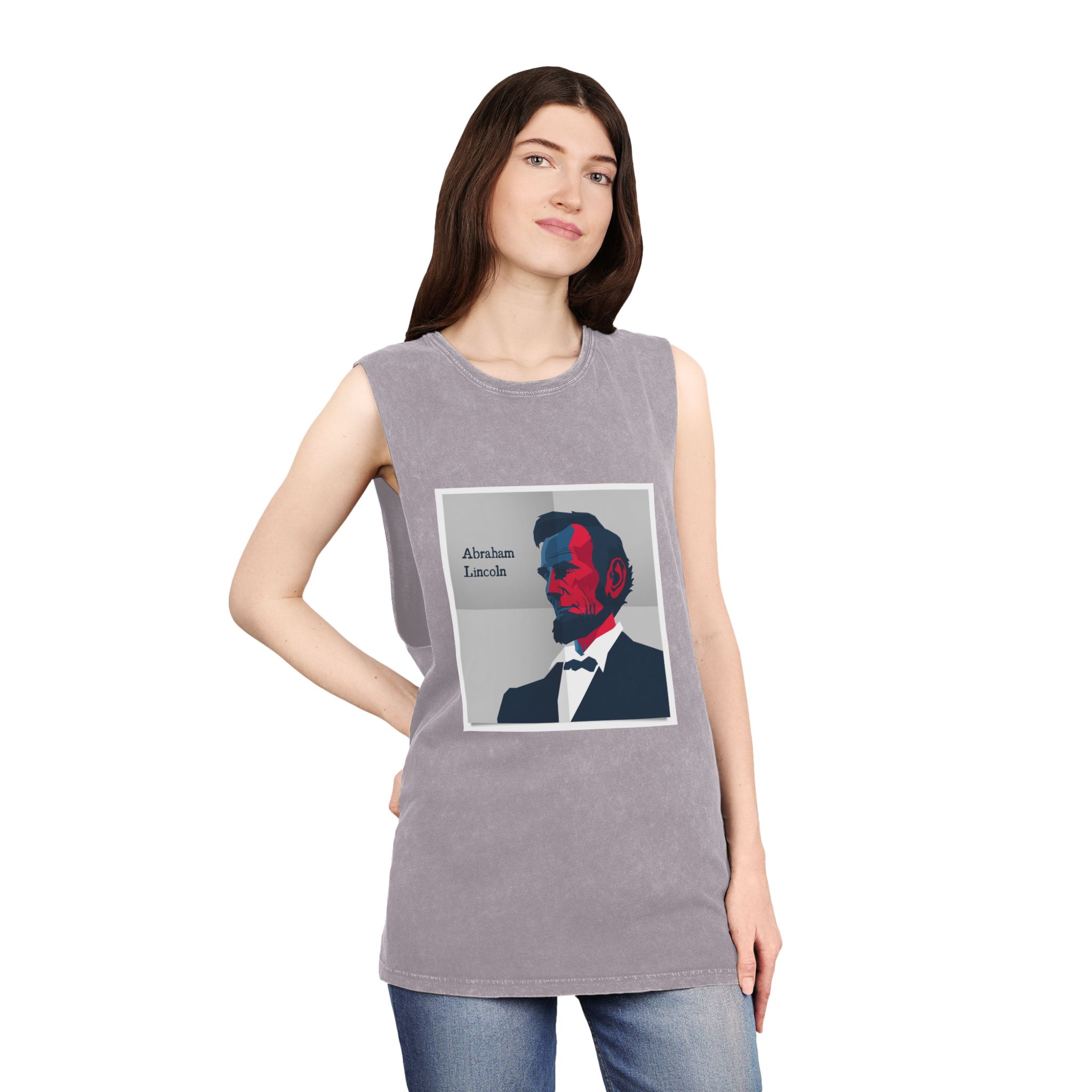 Historical Design 235DEF Unisex Stonewash Tank Top - Image 20