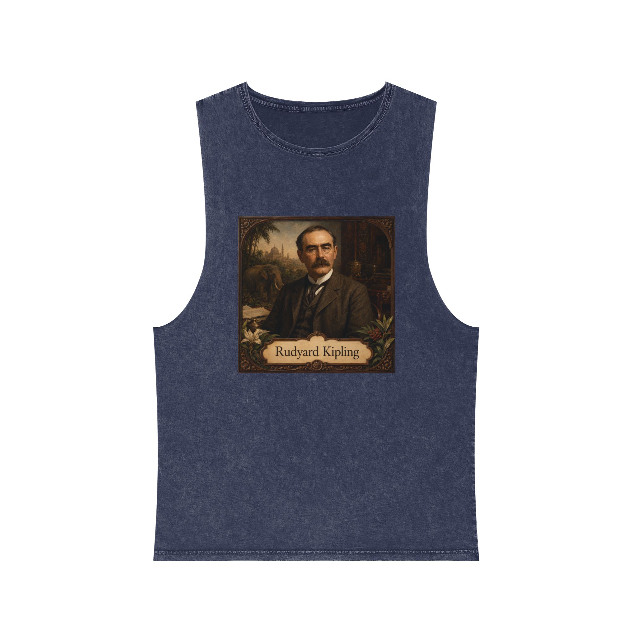 Rudyard Kipling Unisex Stonewash Tank Top - Image 13