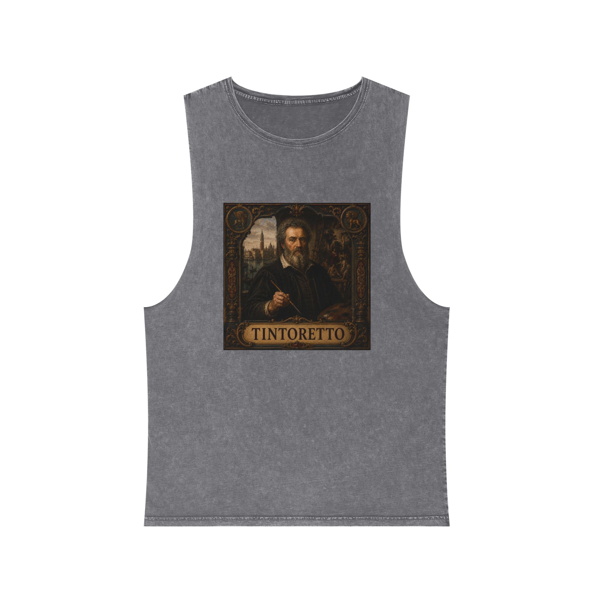 Tintoretto Unisex Stonewash Tank Top - Image 9