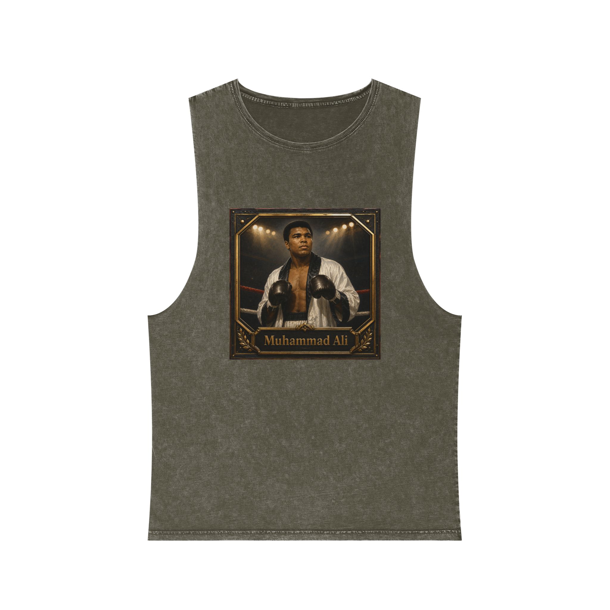 Muhammad Ali Unisex Stonewash Tank Top - Image 5