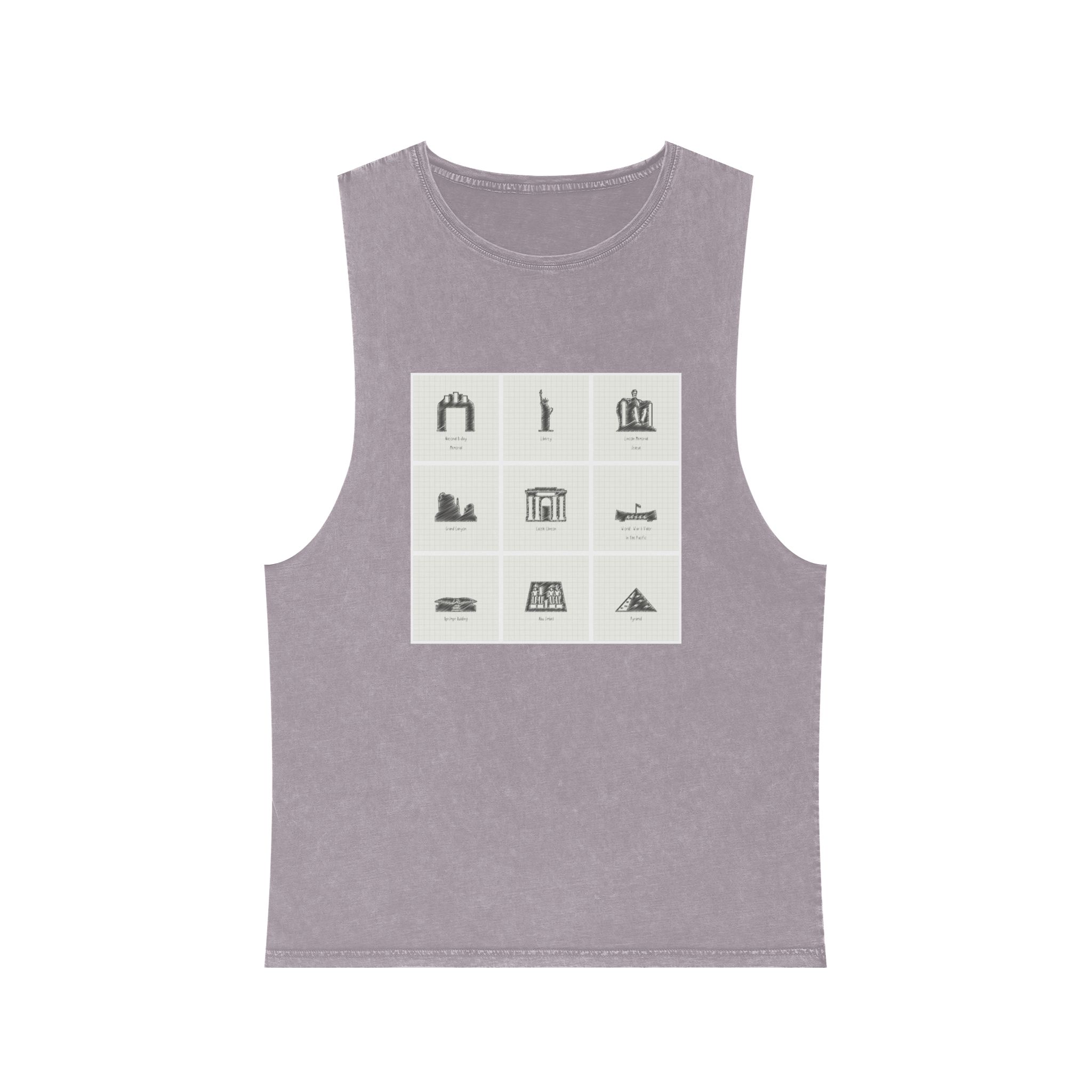 Historical Design E4DC99 Unisex Stonewash Tank Top - Image 17