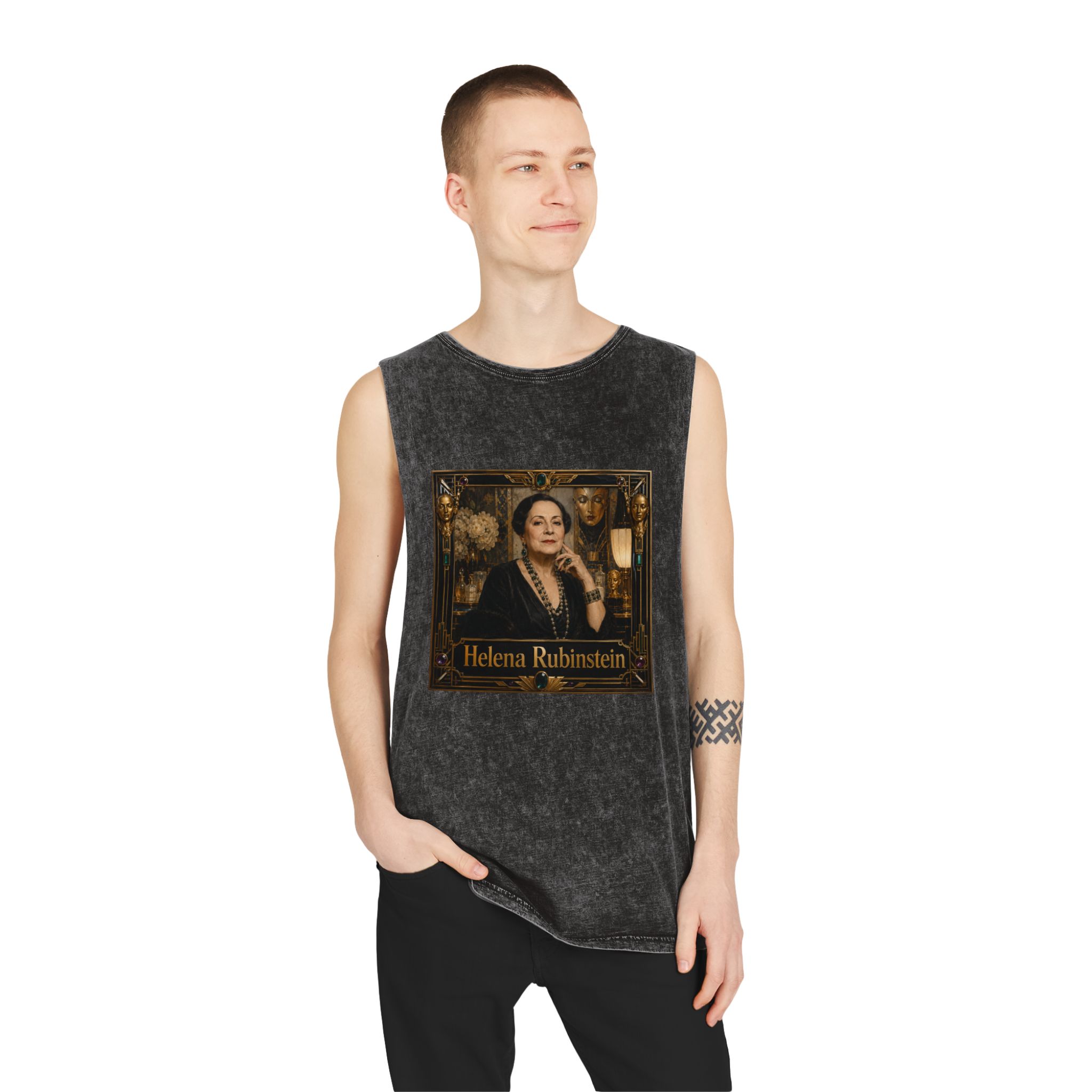 Helena Rubinstein Unisex Stonewash Tank Top - Image 3