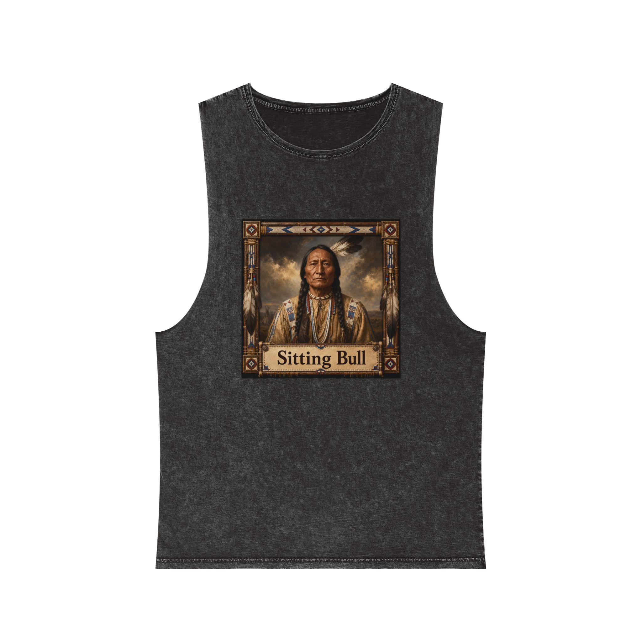 Sitting Bull Unisex Stonewash Tank Top