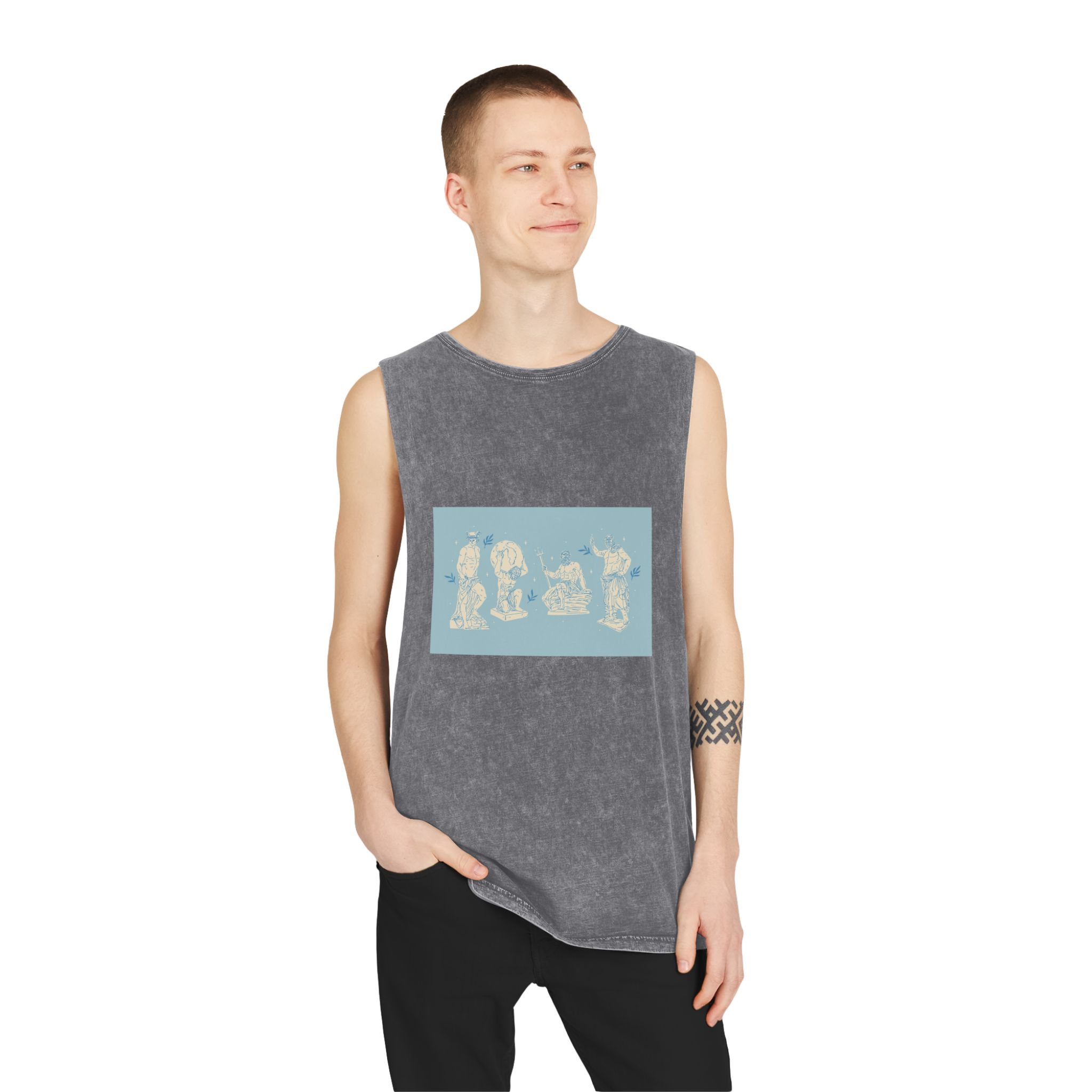 Historical Design E0223A Unisex Stonewash Tank Top - Image 11
