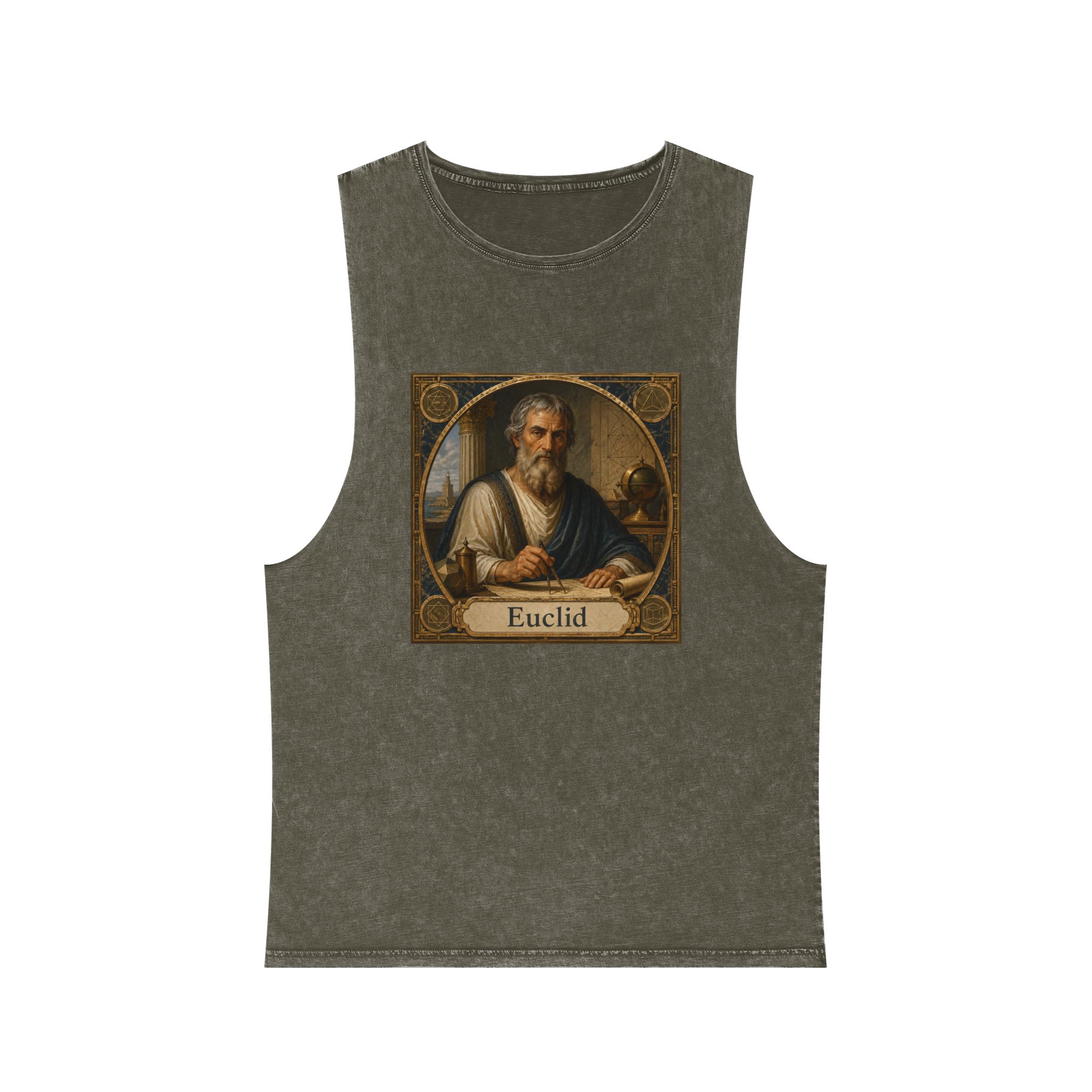 Euclid Unisex Stonewash Tank Top - Image 5