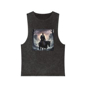 Abraham Lincoln12 Unisex Stonewash Tank Top