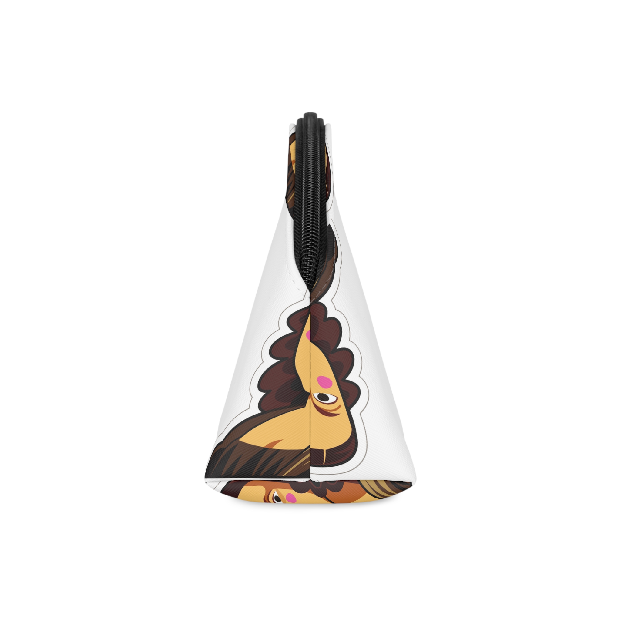 Cartoon Mona Lisa Sticker Makeup Bag - Image 4
