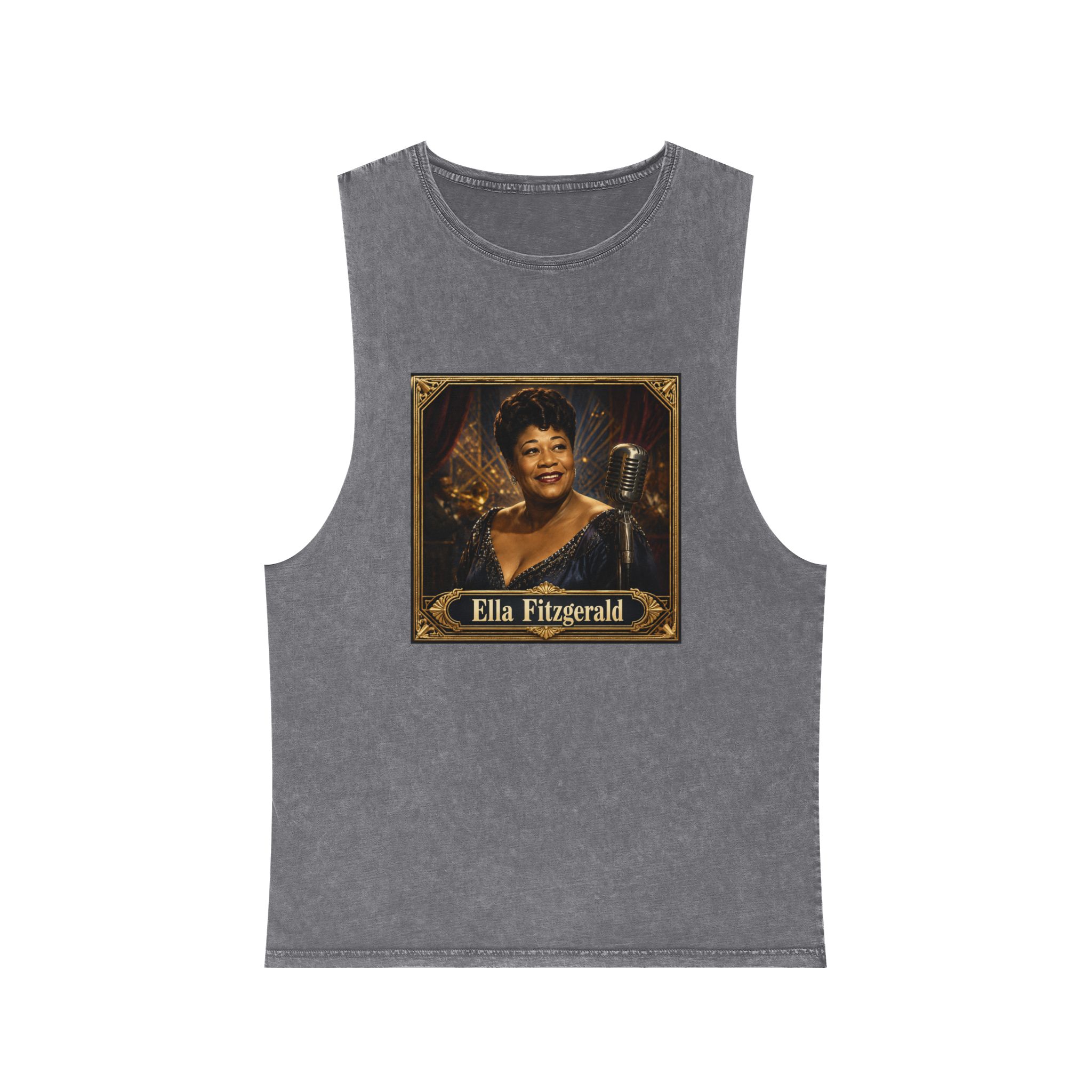 Ella Fitzgerald Unisex Stonewash Tank Top - Image 9
