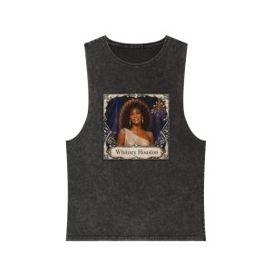 Whitney Houston Unisex Stonewash Tank Top