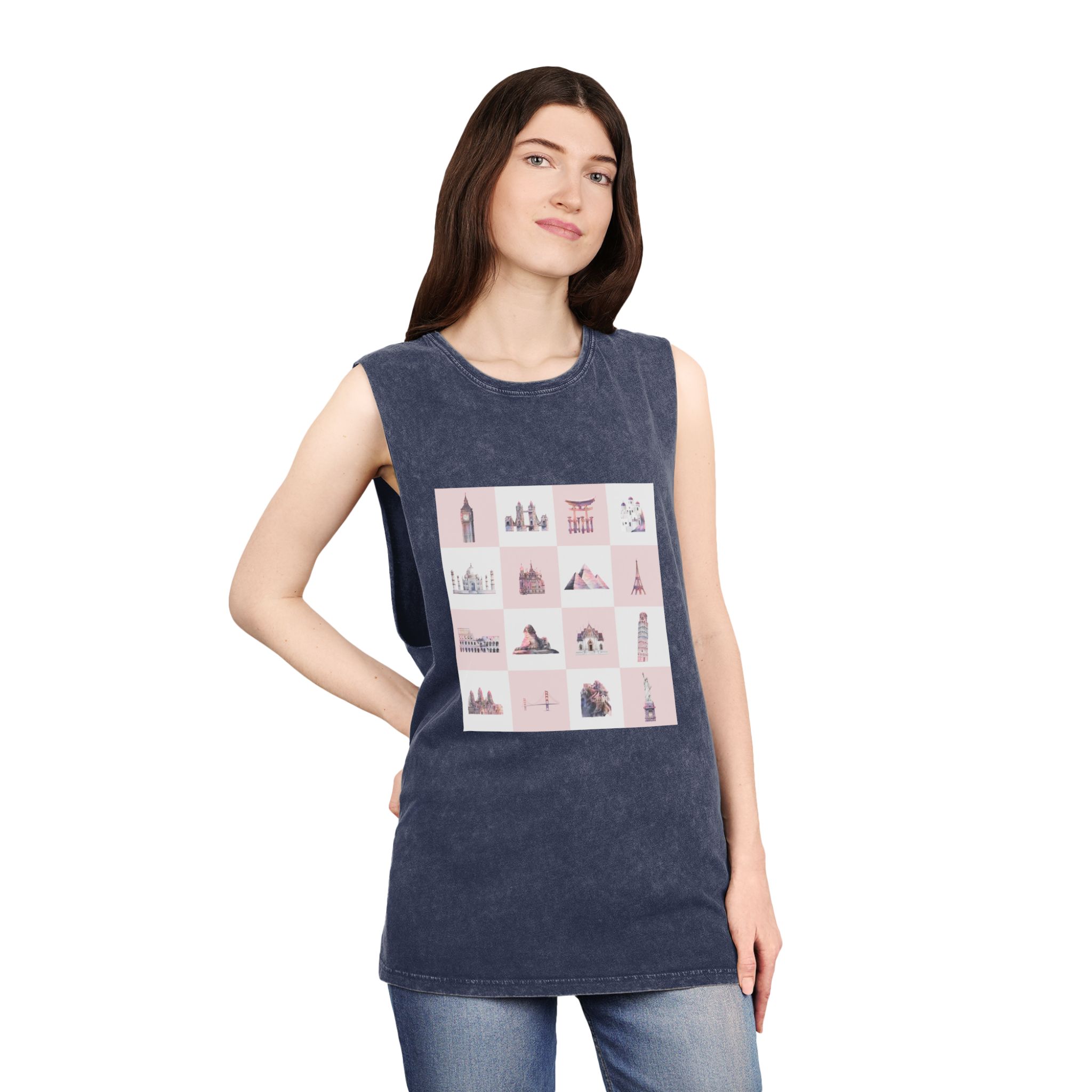 Historical Design A1684C Unisex Stonewash Tank Top - Image 16