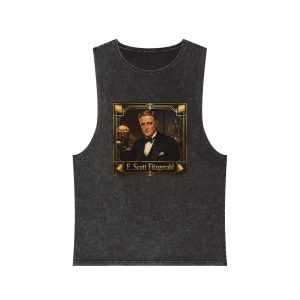 F Scott Fitzgerald Unisex Stonewash Tank Top