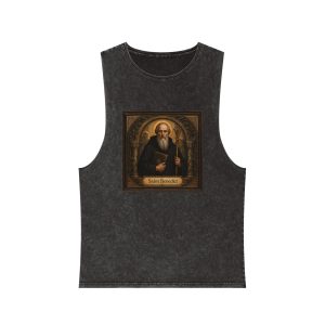 Saint Benedict Unisex Stonewash Tank Top