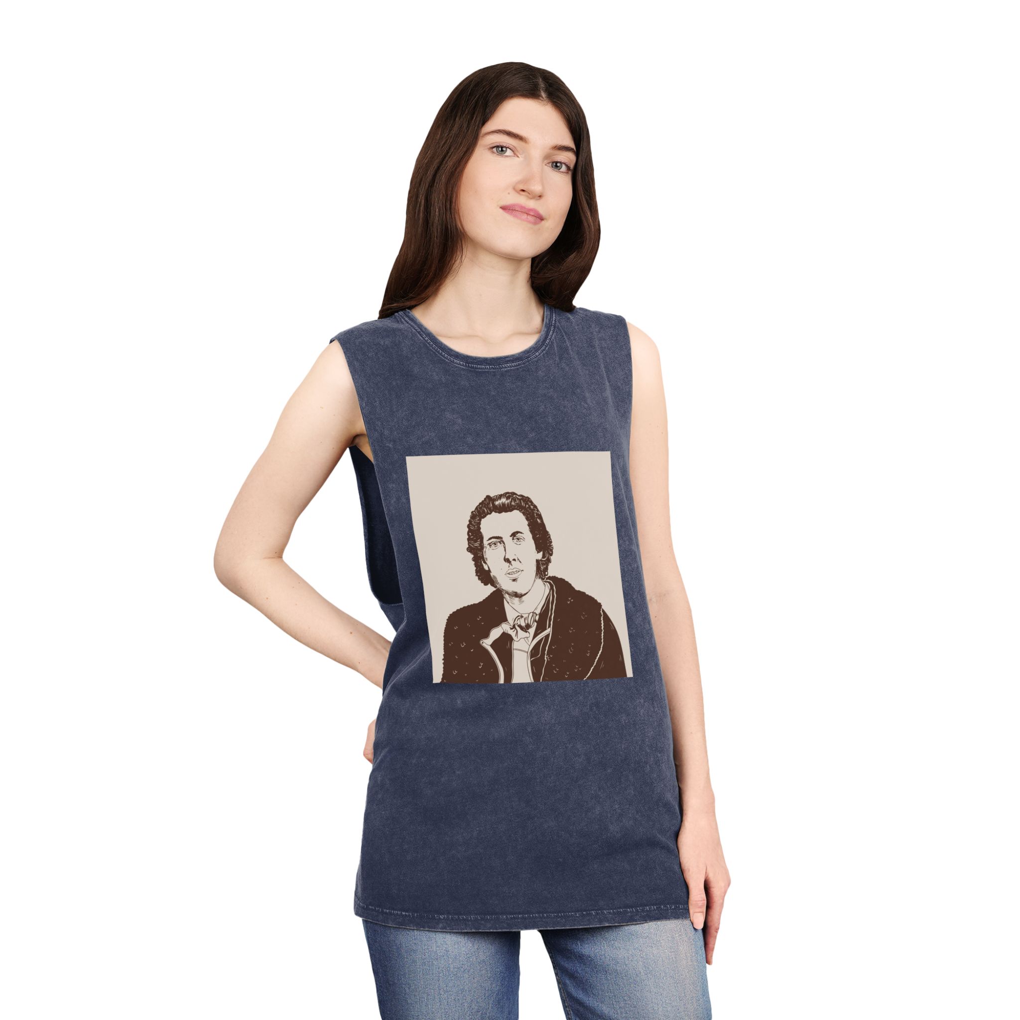Historical Design 3EDFE4 Unisex Stonewash Tank Top - Image 16